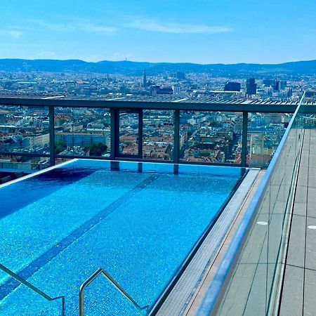 Panorama Sky Apartment I Rooftop Pool I Metro Station Vienna Luaran gambar