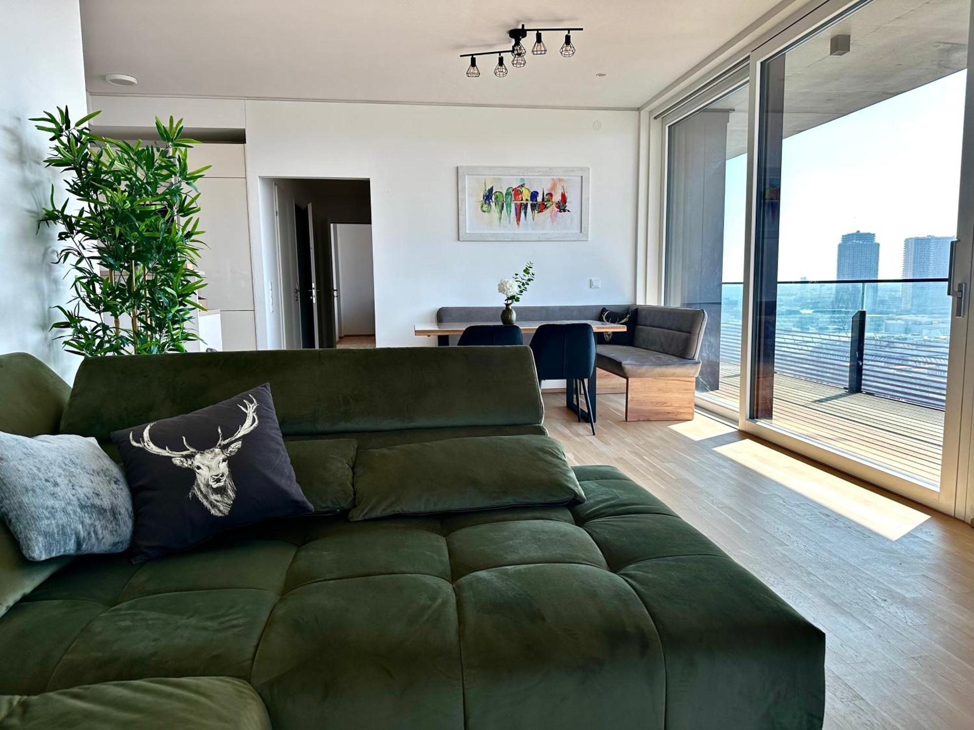 Panorama Sky Apartment I Rooftop Pool I Metro Station Vienna Luaran gambar