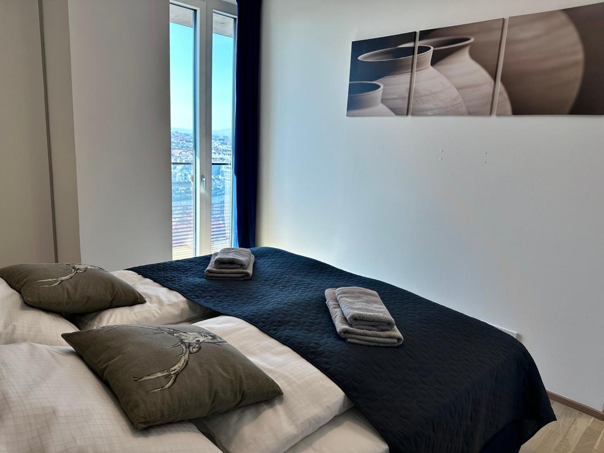 Panorama Sky Apartment I Rooftop Pool I Metro Station Vienna Luaran gambar