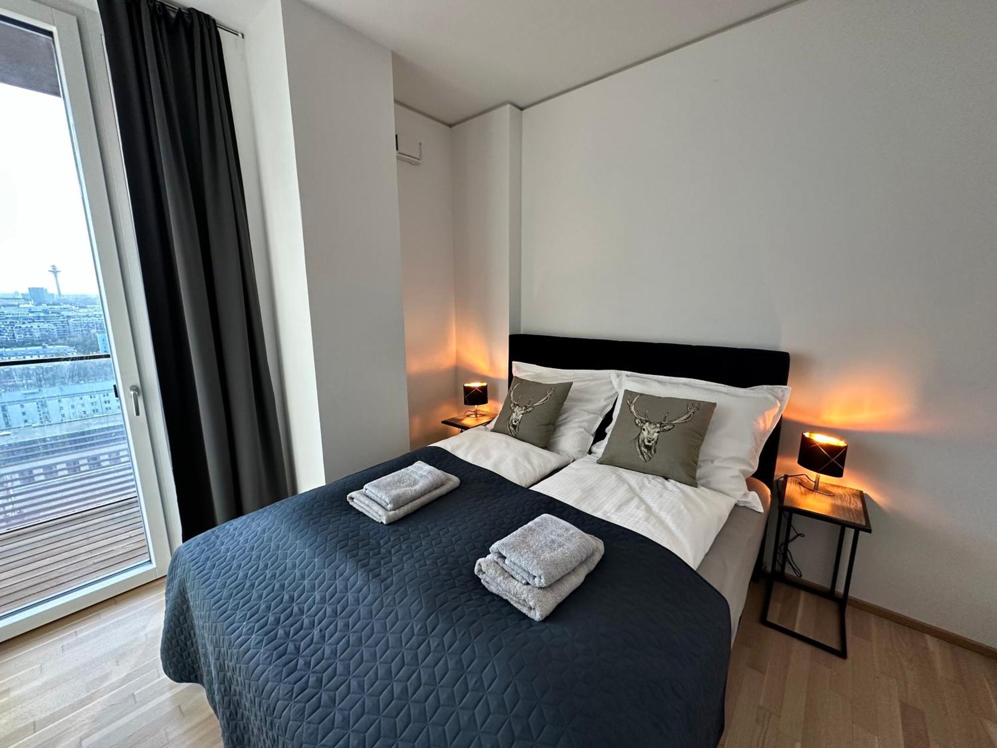 Panorama Sky Apartment I Rooftop Pool I Metro Station Vienna Luaran gambar
