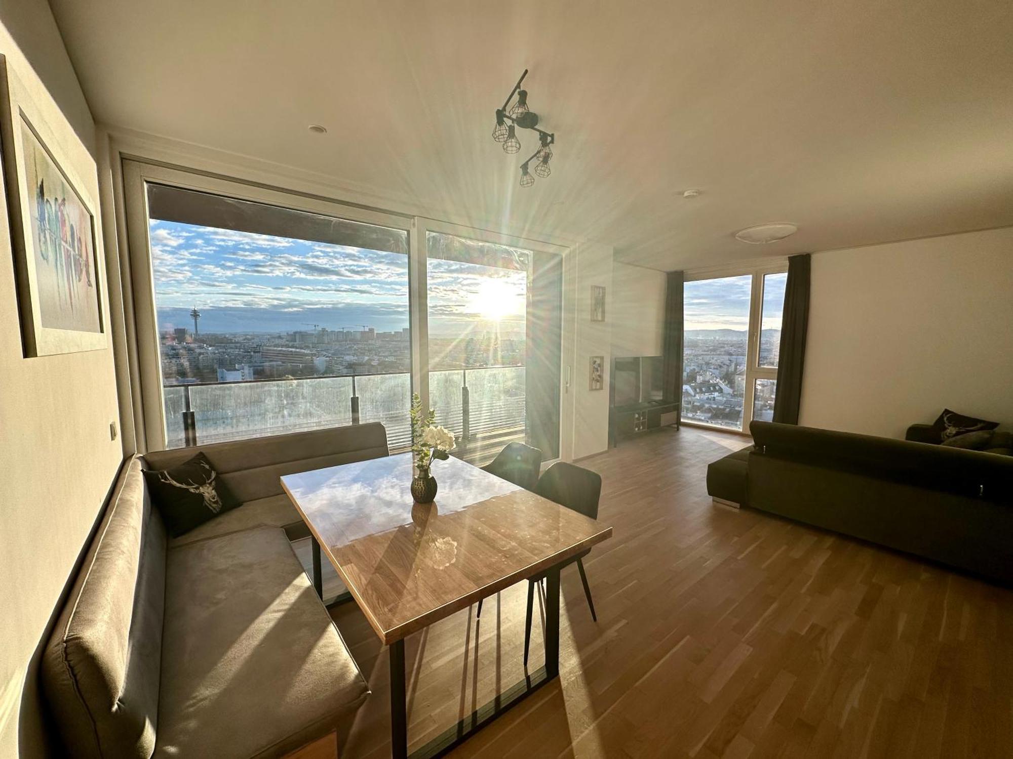 Panorama Sky Apartment I Rooftop Pool I Metro Station Vienna Luaran gambar